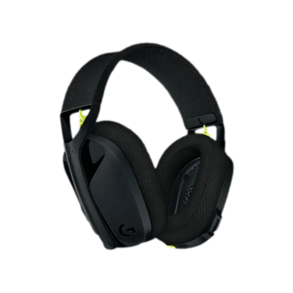 אוזניות אלחוטיות בצבע שחור דגם Logitech G435 Wireless