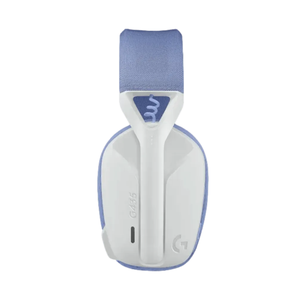 אוזניות אלחוטיות בצבע לבן דגם Logitech G435 Wireless