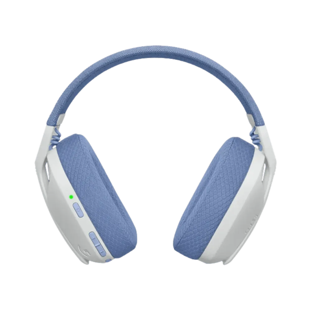 אוזניות אלחוטיות בצבע לבן דגם Logitech G435 Wireless