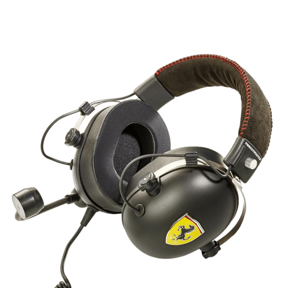 ערכת אוזניות + הגה מירוצים לפלטפורמות מרובות של Thrustmaster