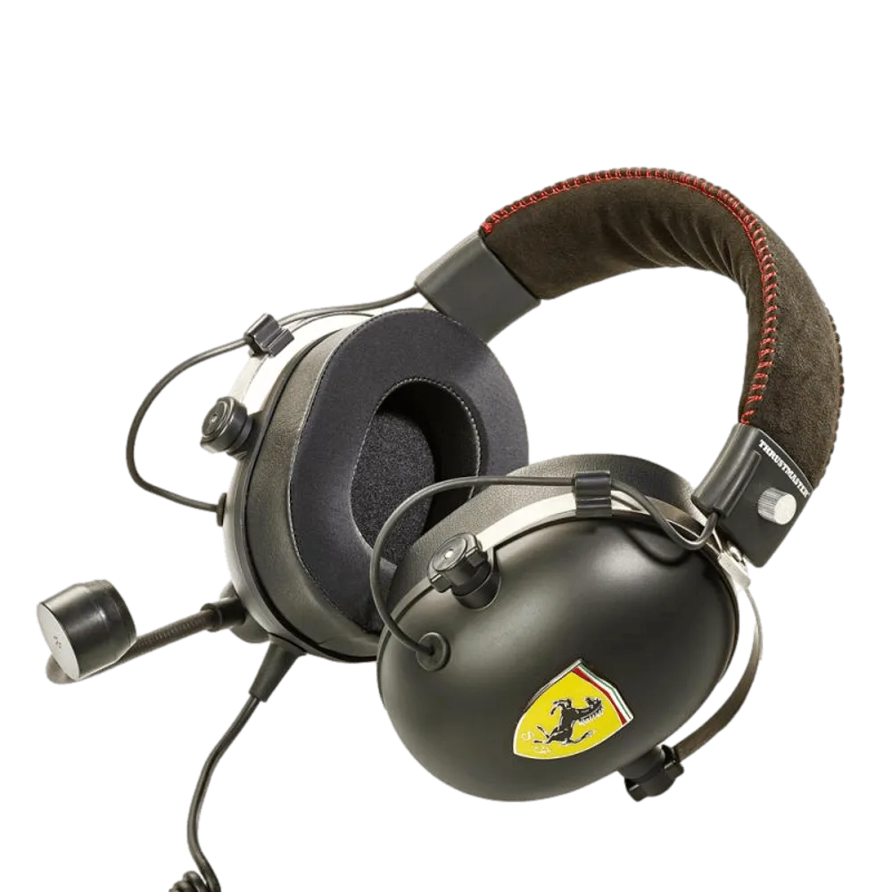 ערכת אוזניות + הגה מירוצים לפלטפורמות מרובות של Thrustmaster