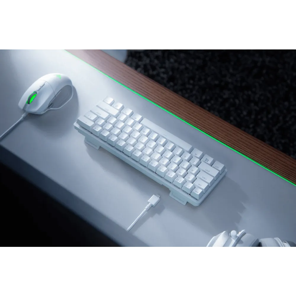 מקלדת אופטית צבע לבן RAZER HUNTSM MINI RED.S