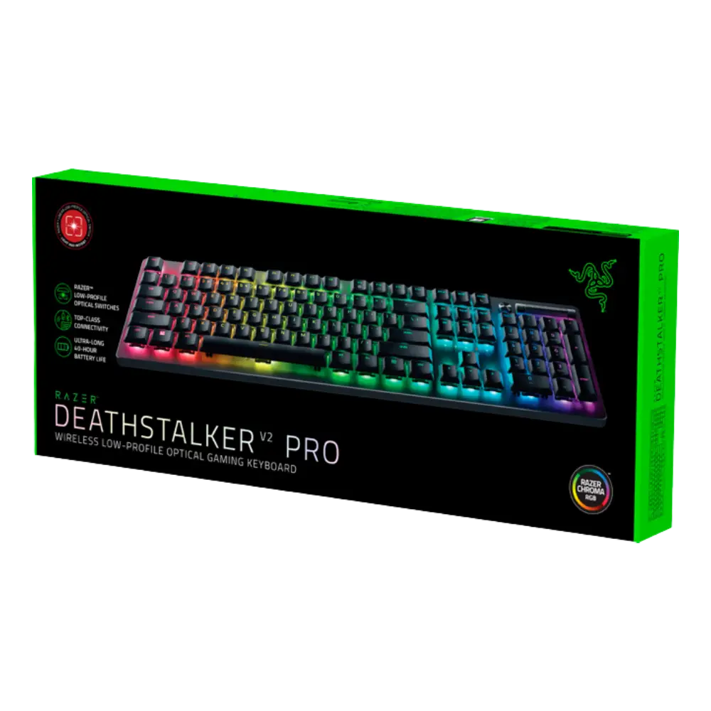 מקלדת גיימינג אלחוטית Razer Deathstalker V2 Pro