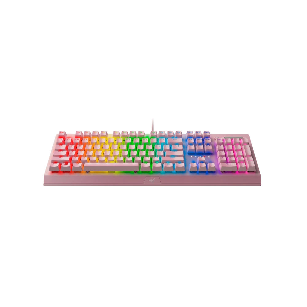 מקלדת מכאנית Razer BlackWidow V3 (Green Switch) ורוד
