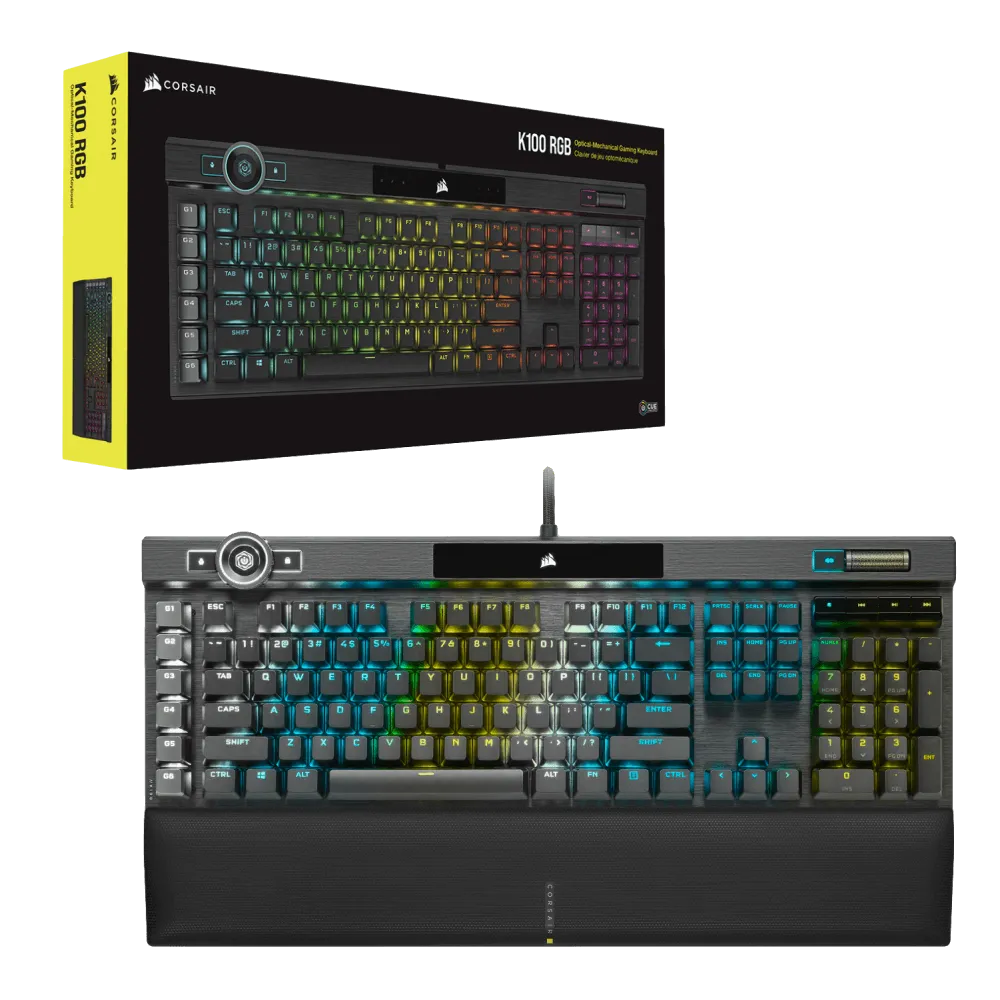 מקלדת גיימינג מכנית K100 CORSAIR OPX Switch — Black