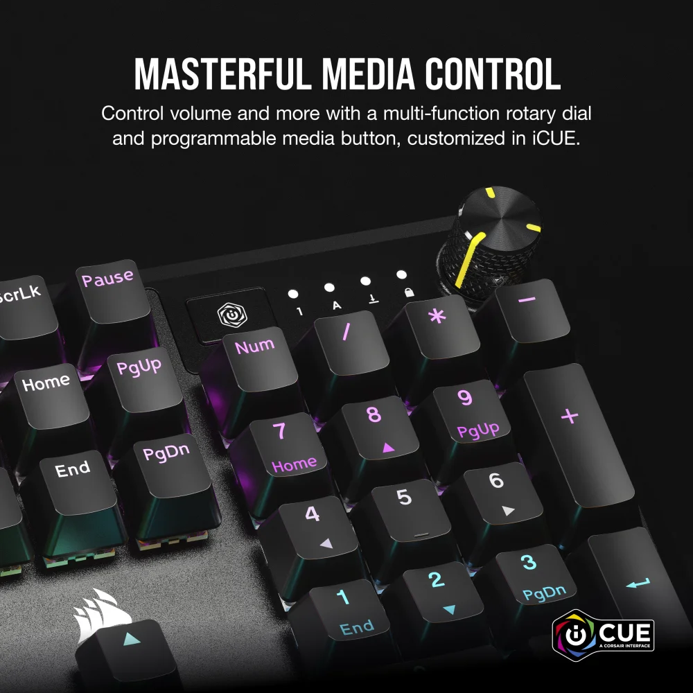 מקלדת מכנית CORSAIR K70 CORE RGB RED SWITCH