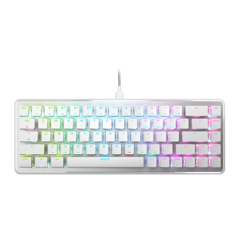 מקלדת גיימינג ROCCAT VULCAN II Mini 65% – לבן