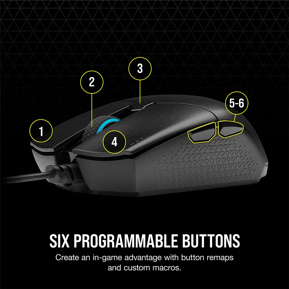 עכבר גיימינג CORSAIR KATAR PRO – קל במיוחד