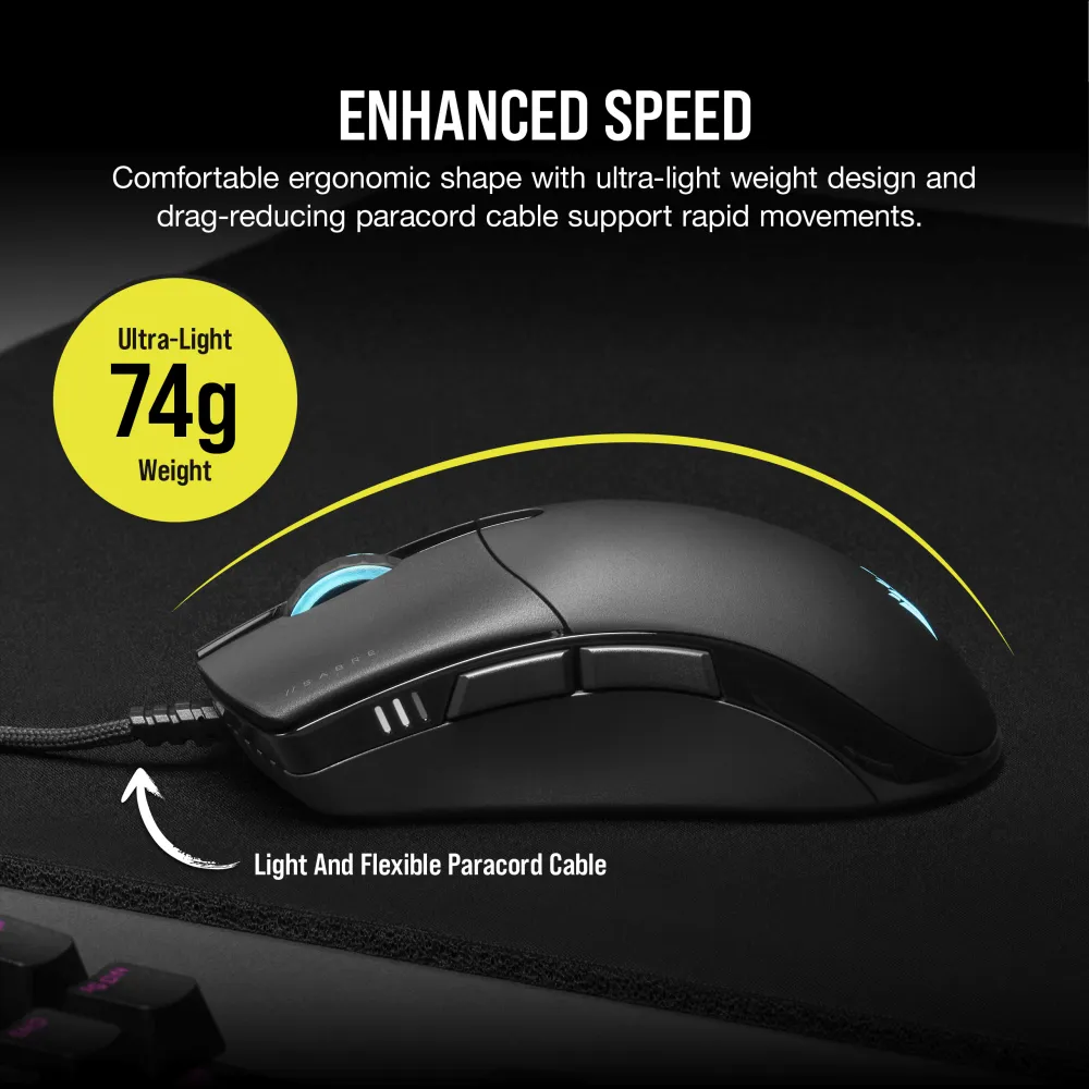 עכבר גיימינג CORSAIR SABRE PRO RGB