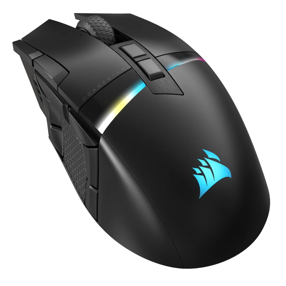 עכבר גיימינג אלחוטי CORSAIR DARKSTAR WIRELESS RGB MMO Gaming