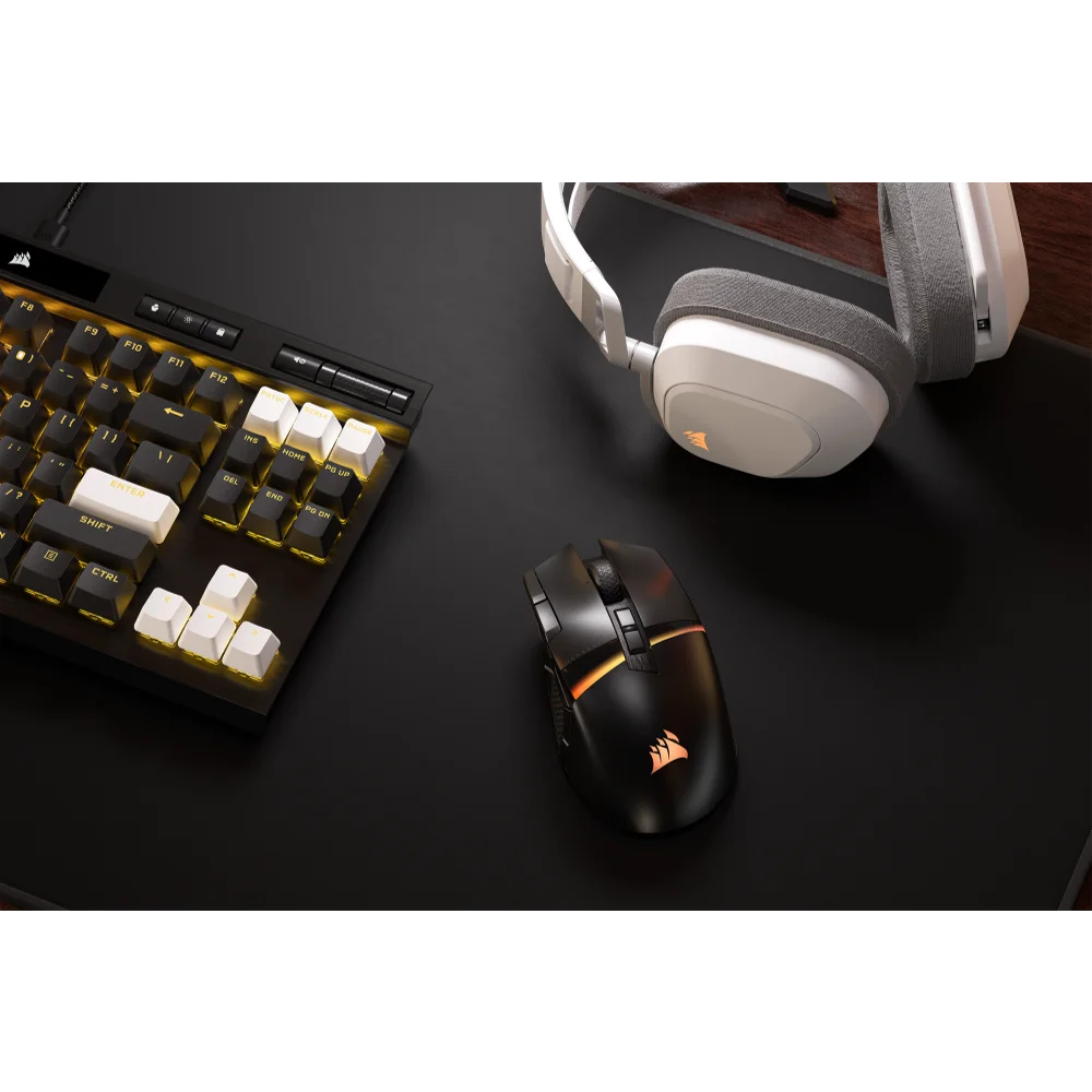 עכבר גיימינג אלחוטי CORSAIR DARKSTAR WIRELESS RGB MMO Gaming