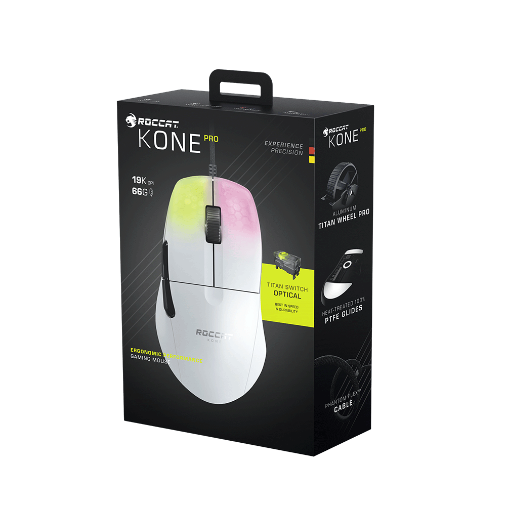 עכבר גיימינג ROCCAT KONE PRO – לבן