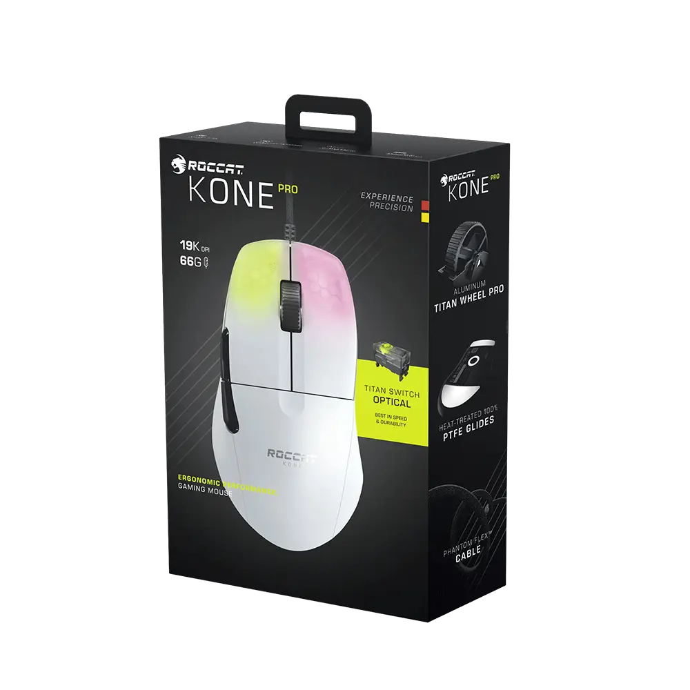 עכבר גיימינג ROCCAT KONE PRO – לבן