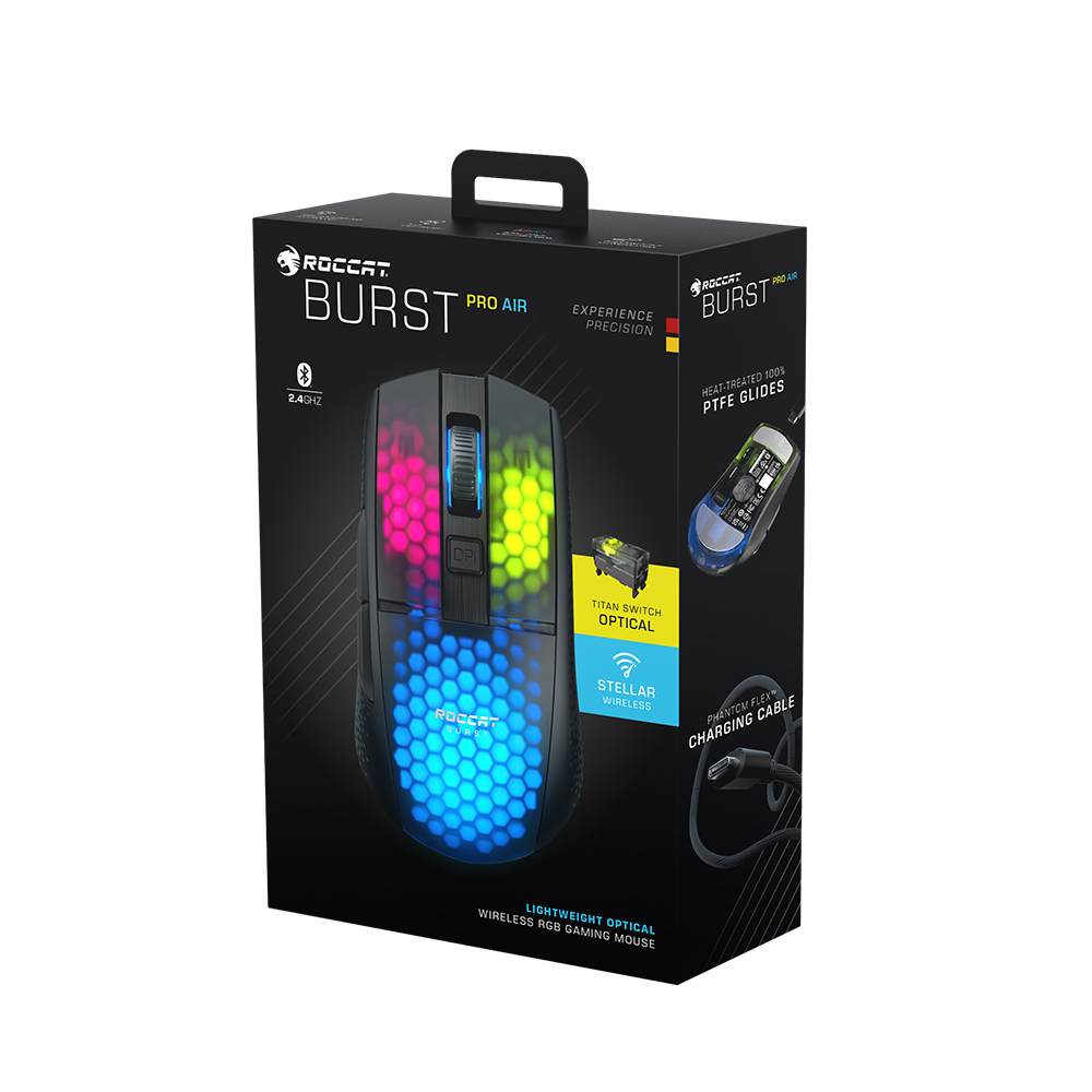 עכבר גיימינג ROCCAT BURST PRO AIR – שחור
