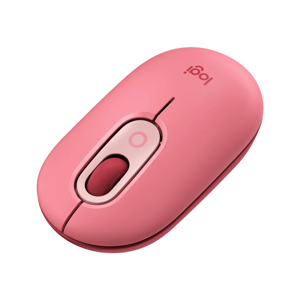 עכבר אלחוטי בצבע אדום ורוד LOGITECH POP 2.4GHZ/BT