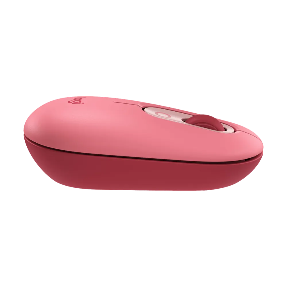 עכבר אלחוטי בצבע אדום ורוד LOGITECH POP 2.4GHZ/BT