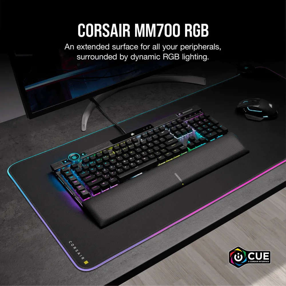 משטח מואר לעכבר-CORSAIR MM700 RGB Extended