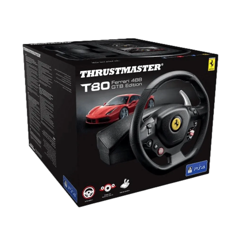 הגה T80 FERRARI488 S4/PC GTB לPC/PS4/PS5