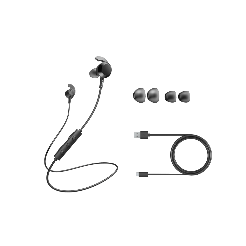 אוזניות כפתור אלחוטיות PHILIPS In-ear wireless headphones
