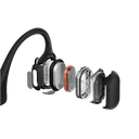 אוזניות OPENRUN PRO SHOKZ בצבע שחור
