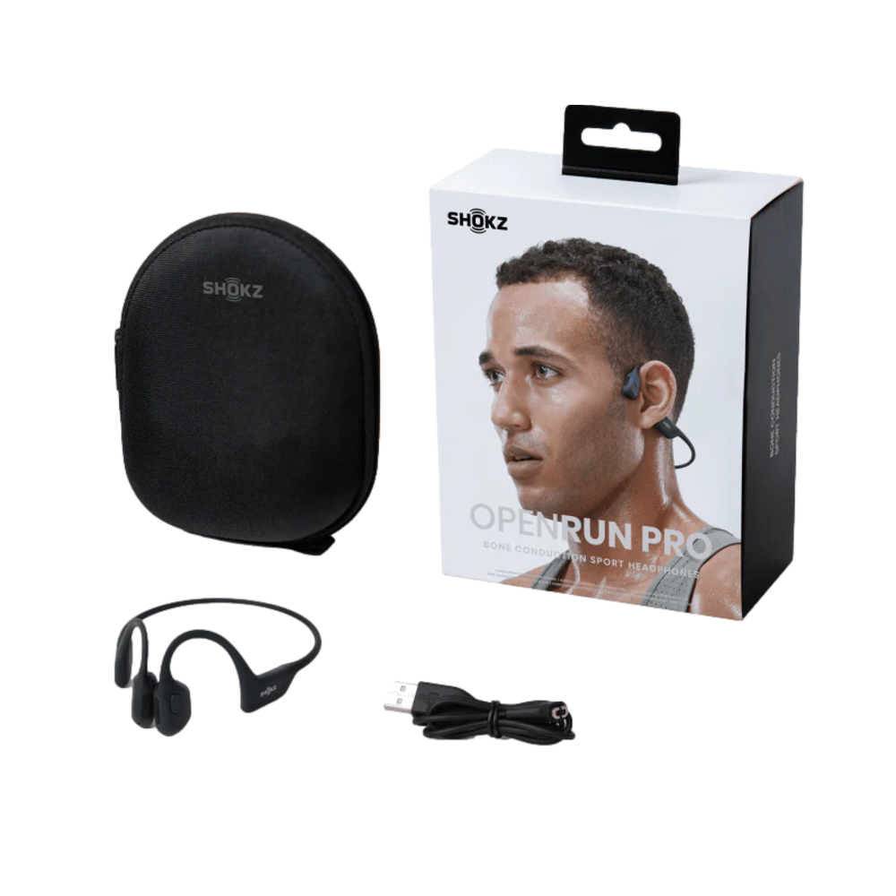 אוזניות OPENRUN PRO SHOKZ בצבע שחור