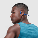 אוזניות ספורט אלחוטיות OPENRUN SHOKZ בצבע כחול