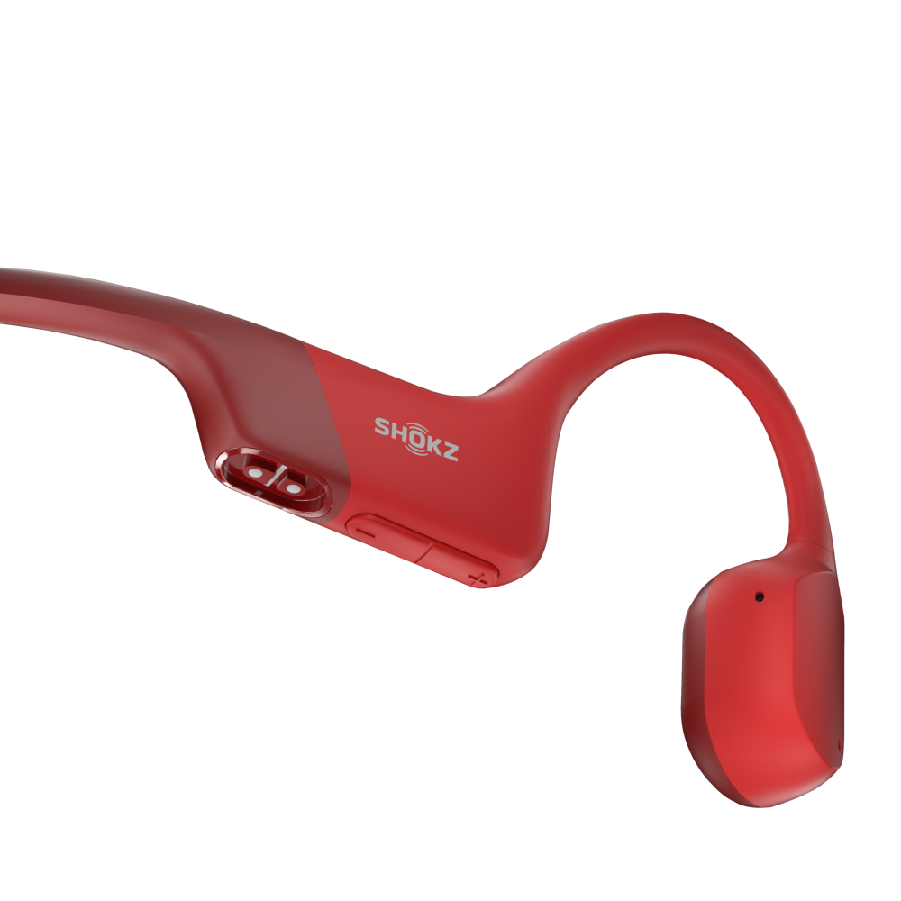 אוזניות ספורט אלחוטיות OPENRUN SHOKZ בצבע אדום