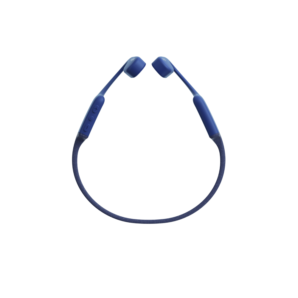 אוזניות ספורט עצםMP3+שחיה SHOKZ OPENSWIM צבע כחול