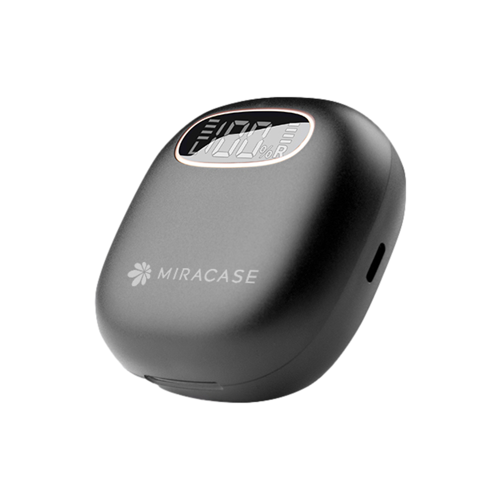 אוזניות אלחוטיות נטענות מבית MIRACASE דגם TRUE WIRELESS EARBUDS MTWS120 בצבע שחור