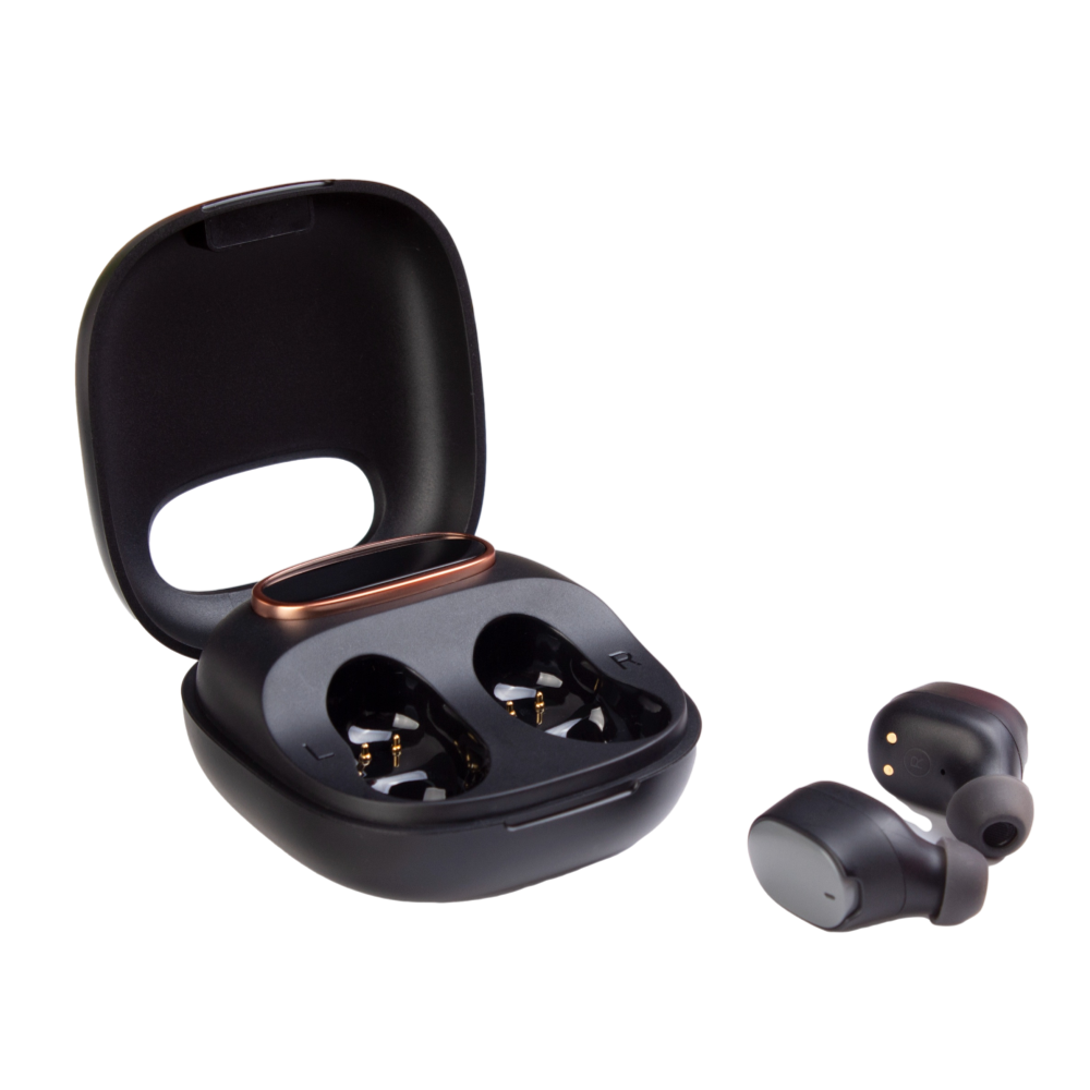 אוזניות אלחוטיות נטענות מבית MIRACASE דגם TRUE WIRELESS EARBUDS MTWS120 בצבע שחור