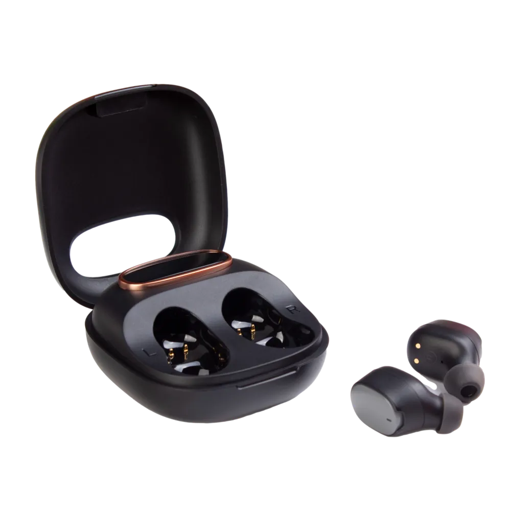 אוזניות אלחוטיות נטענות מבית MIRACASE דגם TRUE WIRELESS EARBUDS MTWS120 בצבע שחור