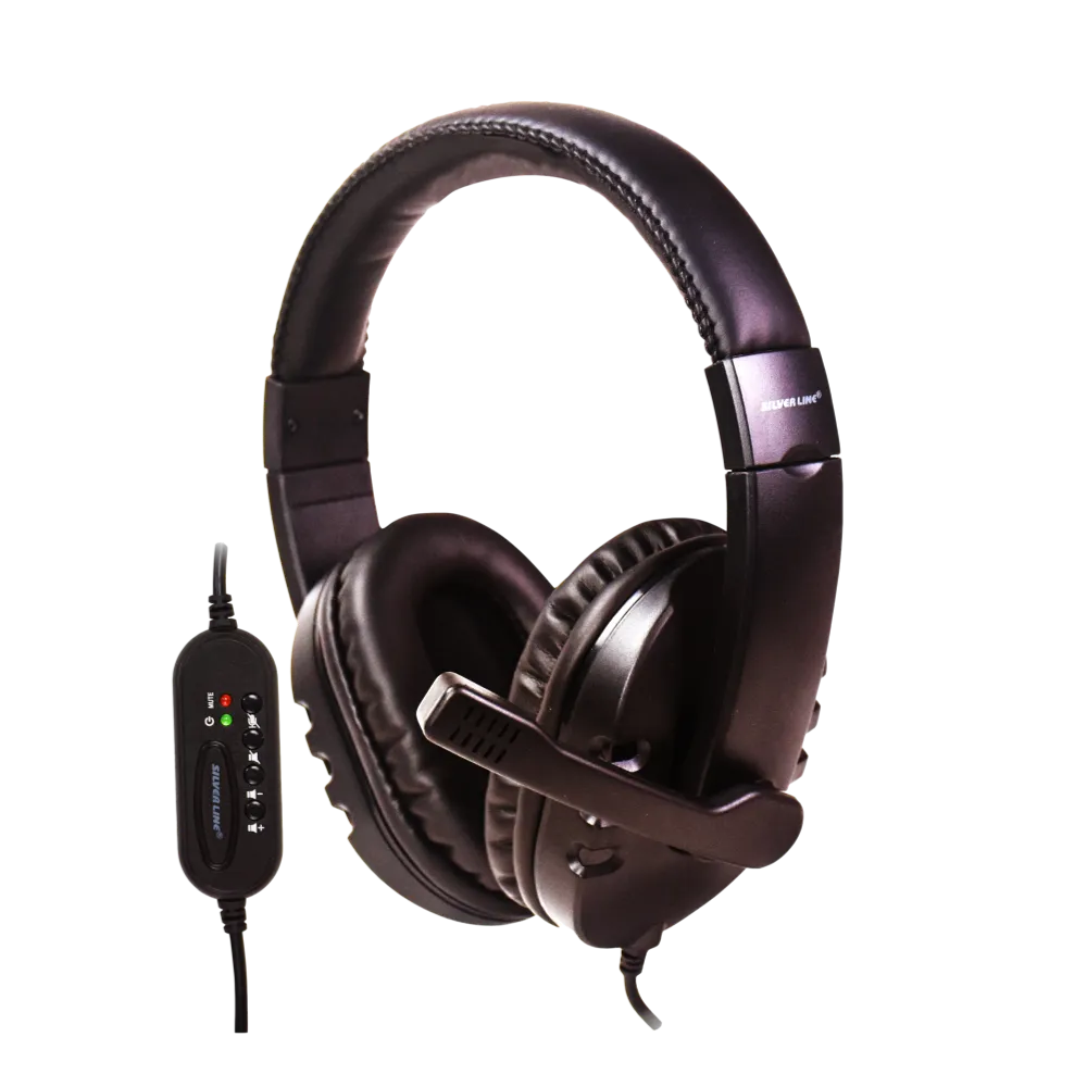אוזניות למחשב Silver Line HS-009 with USB and Mic