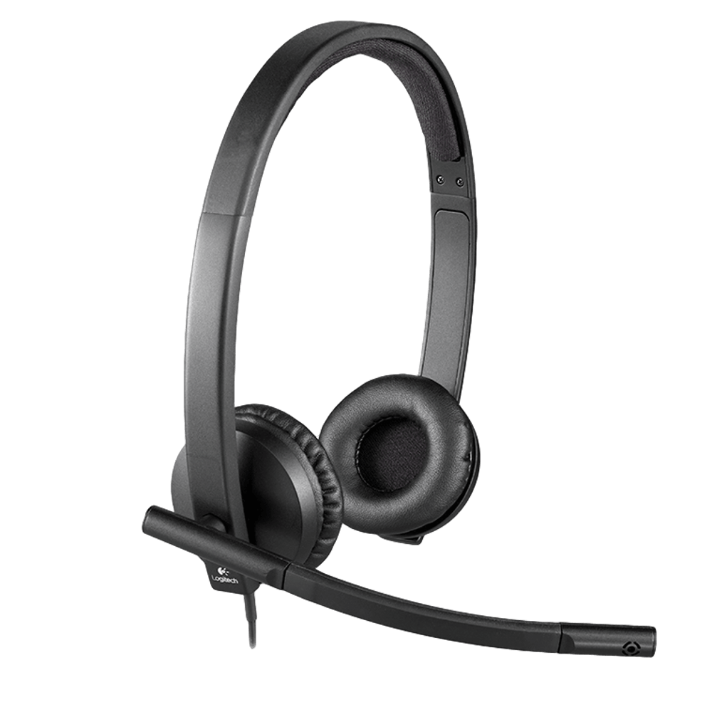 אוזניות סטריאו עם מיקרופון Logitech USB H570e Retail
