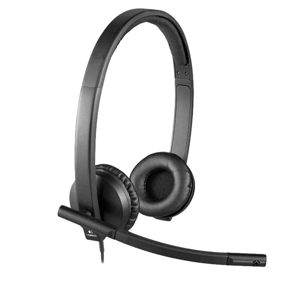 אוזניות סטריאו עם מיקרופון Logitech USB H570e Retail