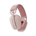 אוזניות Logitech ZONE VIBE 100 - צבע ורוד