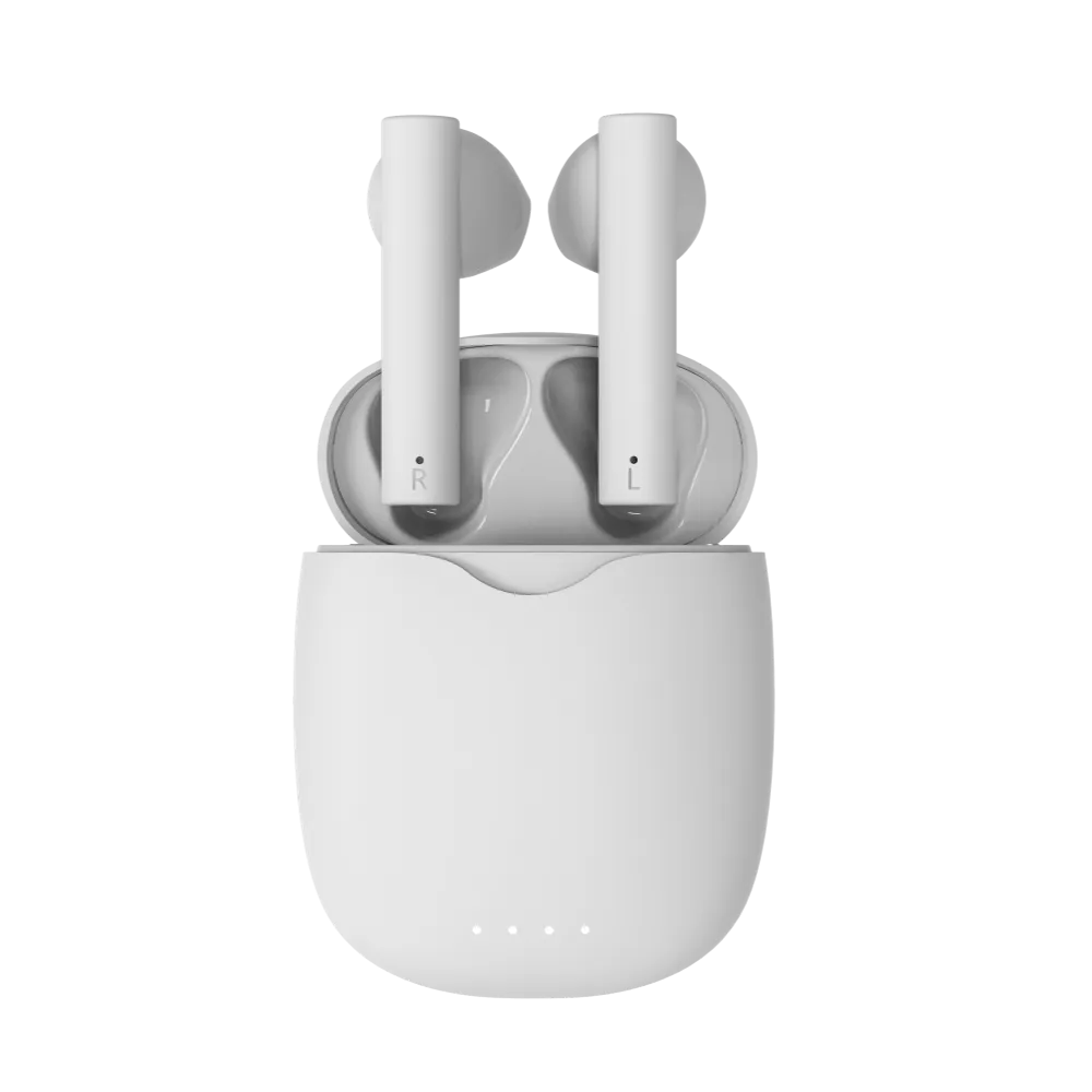 אוזניות אלחוטיות נטענות מבית MIRACASE דגם TRUE WIRELESS EARBUDS MTWS80 בצבע לבן