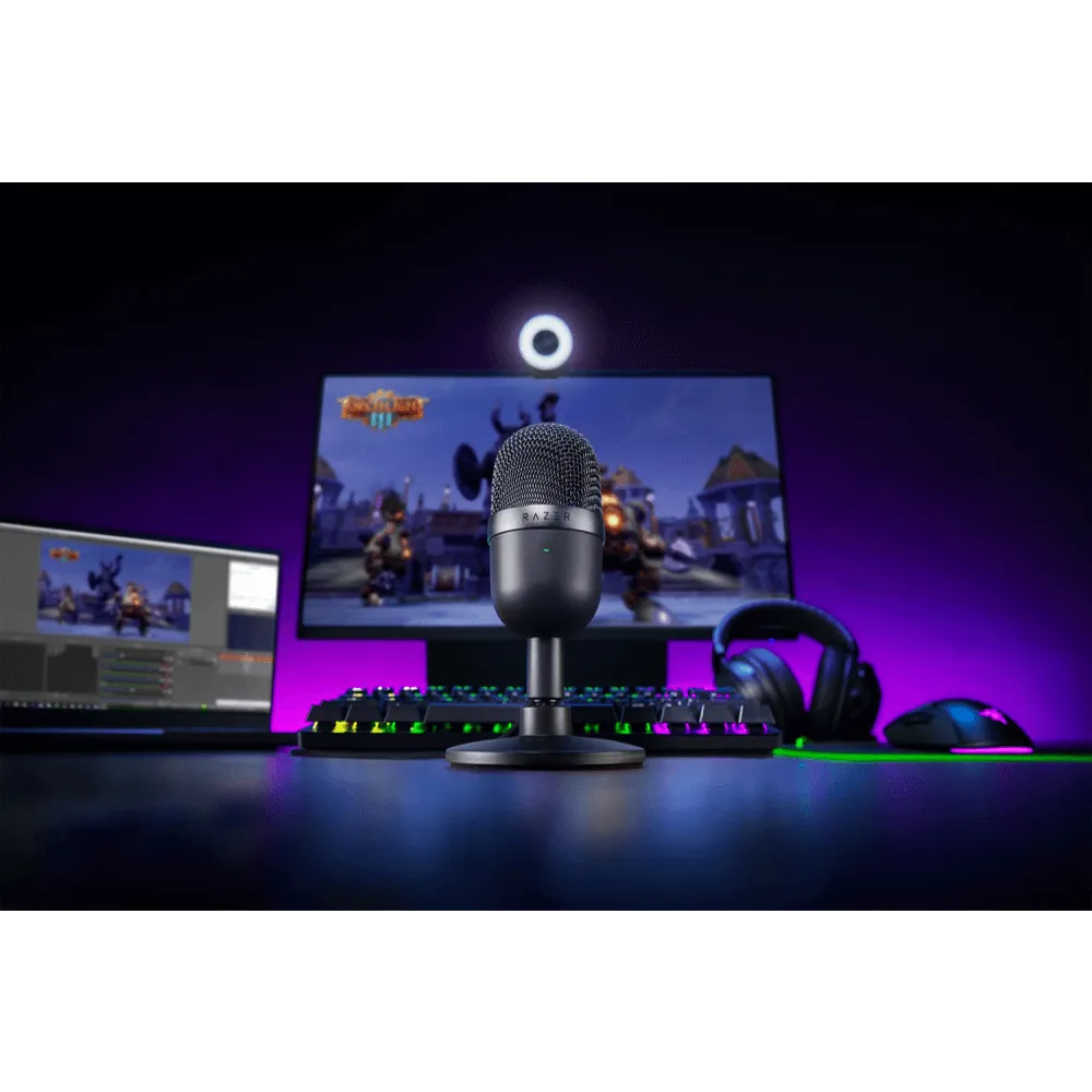 מיקרופון בצבע לבן מבית RAZER דגם SEIREN MINI MERCU