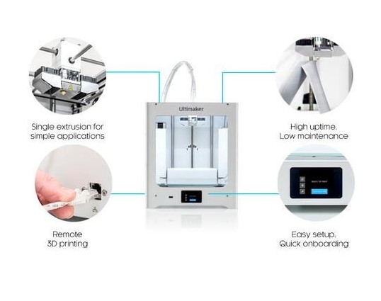 מדפסת תלת מימד Ultimaker 2+ Connect