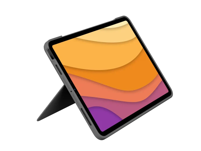 מארז מקלדת נרתיק Logitech COMBO TOUCH - עבור iPad Air (שחור ואפור)