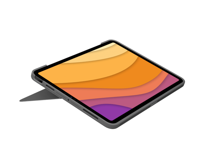 מארז מקלדת נרתיק Logitech COMBO TOUCH - עבור iPad Air (שחור ואפור)