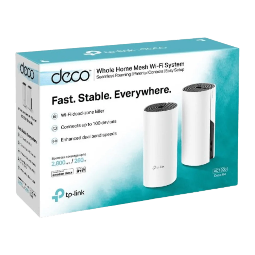 נקודת גישה 2 באריזה Tp-Link DECO M4 MESH 1200