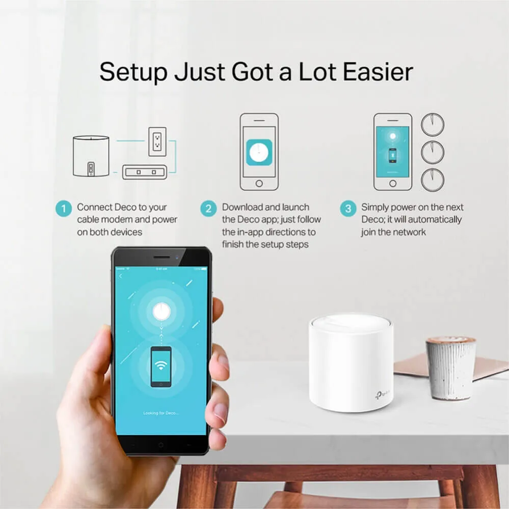 3 יח' באריזה של מגדיל טווח מדגם Deco X20 Tp-Link