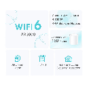 מגדיל טווח (יחידה אחת באריזה)Deco X50 AX3000 Whole Home Mesh WiFi 6 System