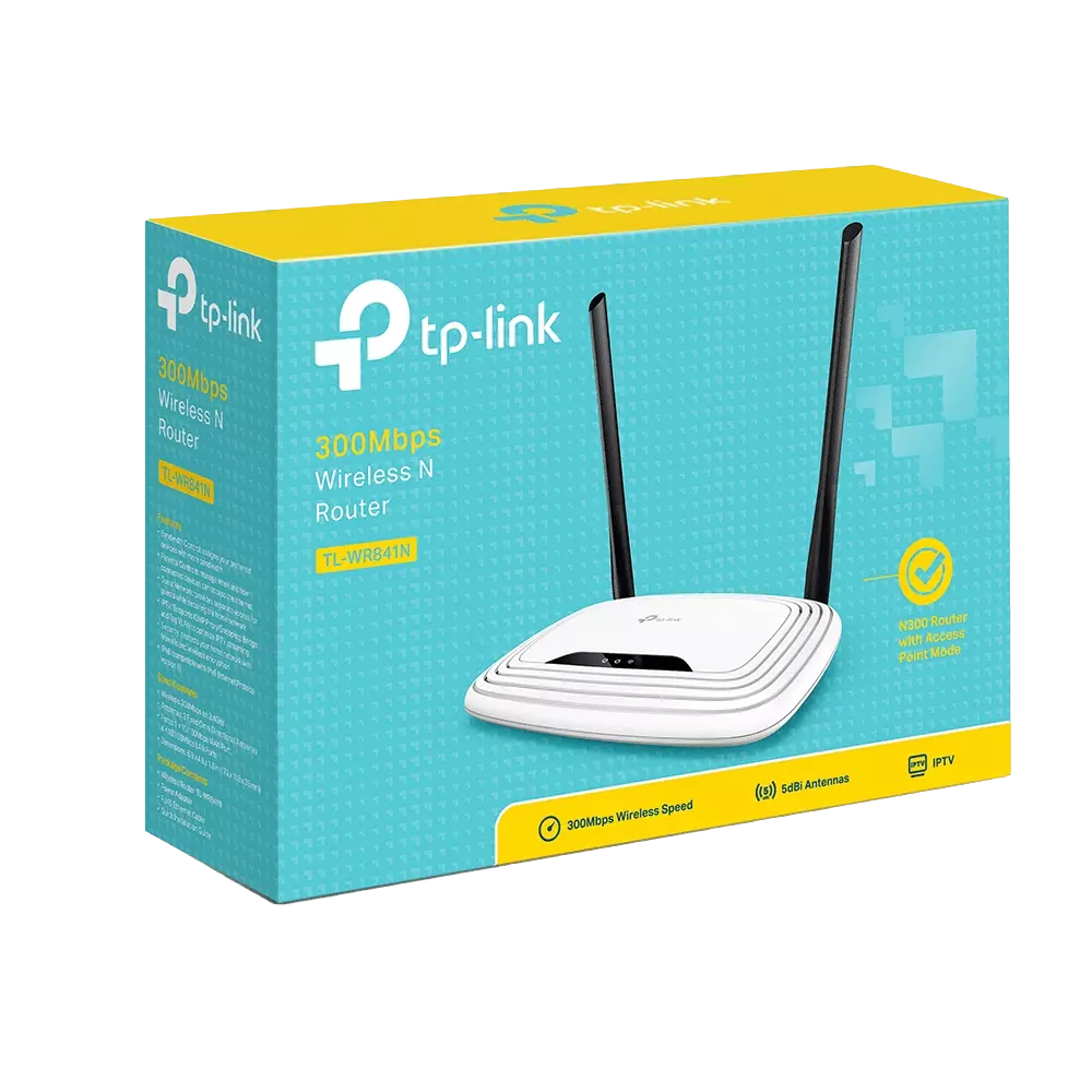 נתב 300Mbps Wireless N Router TL-WR841N מבית TP-LINK