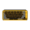 מקלדת מכאנית אלחוטית שחור צהוב LOGITECH POP KEYS