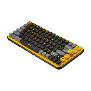 מקלדת מכאנית אלחוטית שחור צהוב LOGITECH POP KEYS
