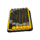 מקלדת מכאנית אלחוטית שחור צהוב LOGITECH POP KEYS