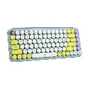 מקלדת מכאנית אלחוטית סגול, לבן, צהוב, מנטה צהוב LOGITECH POP KEYS