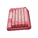 מקלדת מכאנית אלחוטית אודם, ורוד LOGITECH POP Keys