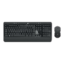 סט מקלדת ועכבר אלחוטיים Logitech MK540 שחור